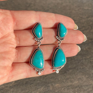 Blue Lilly Earrings