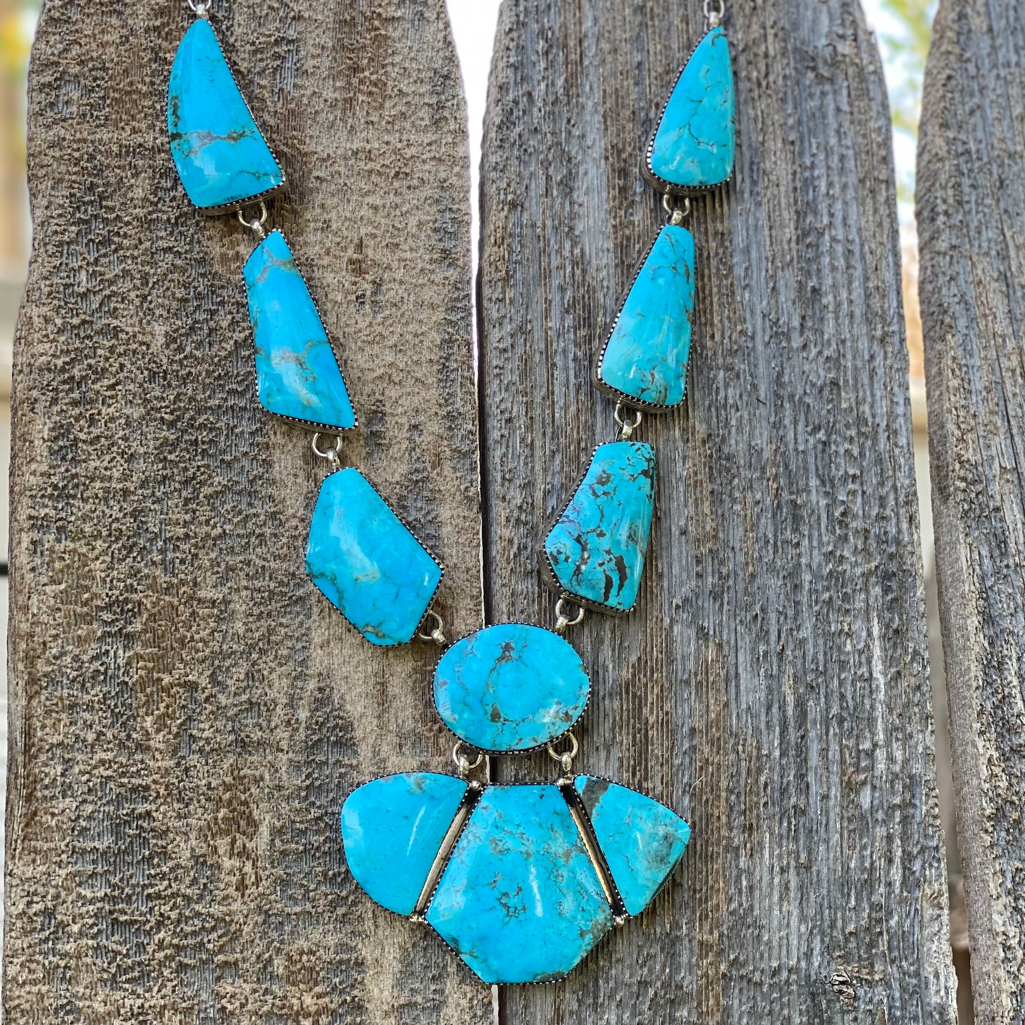 Large Stone Cluster Necklace